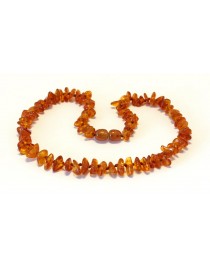 Cognac Chips Baby teething Baltic amber necklace CBT17