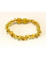 Lemon Nuggets Baby teething Baltic amber bracelet BTB51