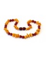 Baltic amber & gemstone Baby teething necklace CBT18