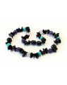 Baltic amber & gemstone Baby teething necklace CBT21