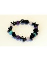 Baltic amber & gemstone Baby teething bracelet BTB70
