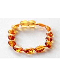Baby teething amber bracelet