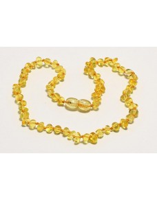 Lemon Nuggets Baby teething Baltic amber necklace RBT16