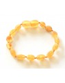 Raw Lemon Beans Baby teething Baltic amber bracelet BTB34