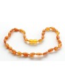 Raw Honey Beans Baby teething Baltic amber necklace RB13