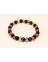 Baltic amber & lapis lazuli adult bracelet BM51