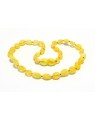 Raw Lemon Beans Baby teething Baltic amber necklace 