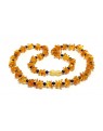 Amber & lapis lazuli Adult necklace BAL56